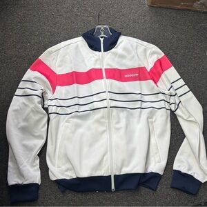 Adidas Originals White and Pink Tracksuit size Large